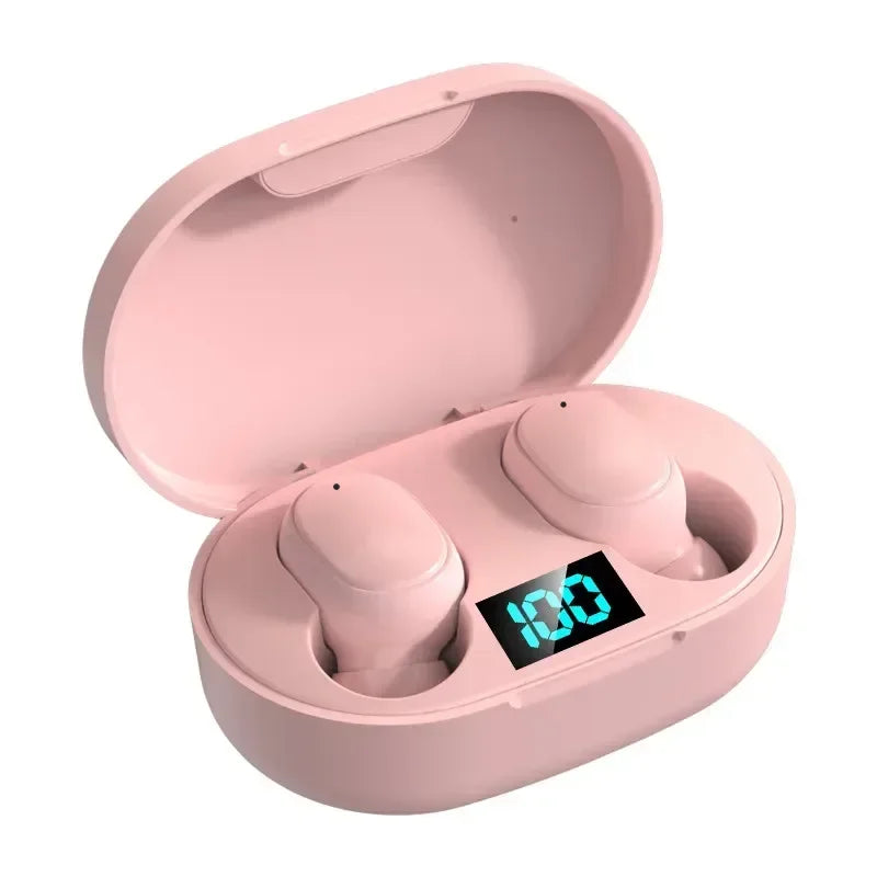 E6S TWS Earbuds - Bluetooth 5.0 w/LED Display & ENC Call Noise Cancelling, Wireless Stereo Headset for iPhone/Android