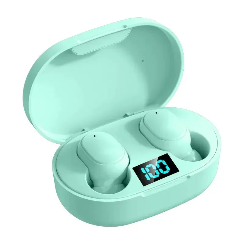 E6S TWS Earbuds - Bluetooth 5.0 w/LED Display & ENC Call Noise Cancelling, Wireless Stereo Headset for iPhone/Android