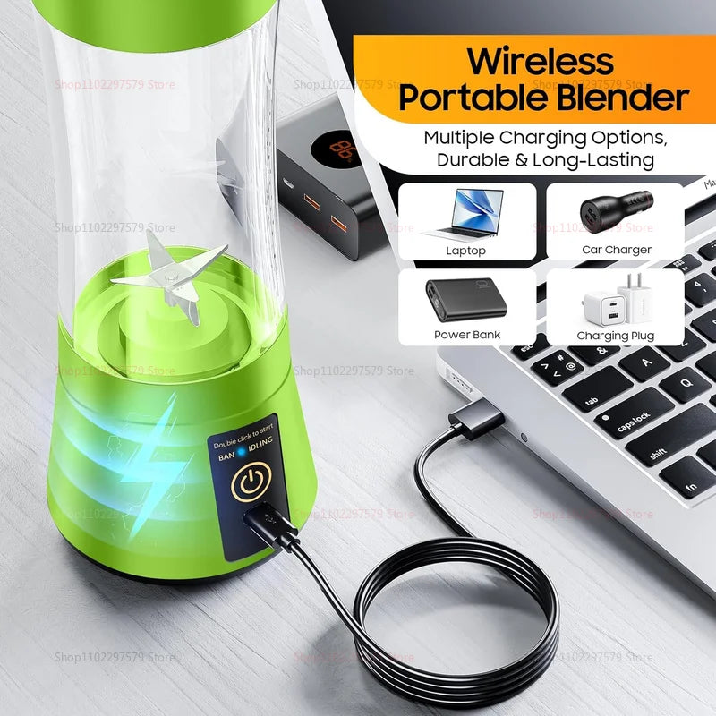 Electric Juicer Mini Portable Blender Fruit Mixers Fruit Extractors Multifunction Juice Maker Machine Blender Smoothies Mixer
