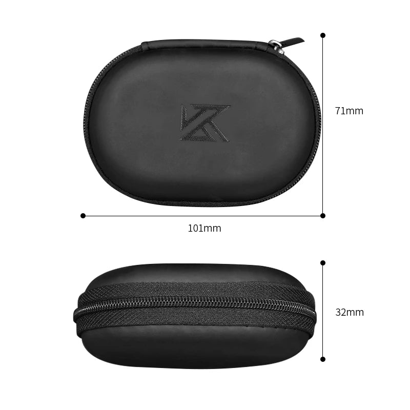KZ Earphone Accessories Earphone Hard Case Bag Portable Storage Case Bag Box Ear With Logo ZST ZS10 PRO X EDX Pro AS24 DQS ZNA